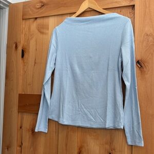 Banana Republic Light Blue Long Sleeve Top